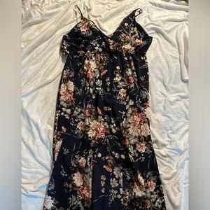 Floral long summer tank dress from Shein, size 3X